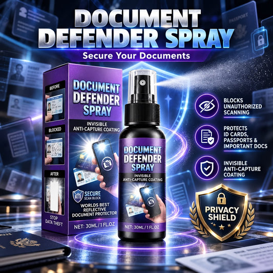 Document Defender Spray – Reflective Privacy Coating for ID Cards & Documents