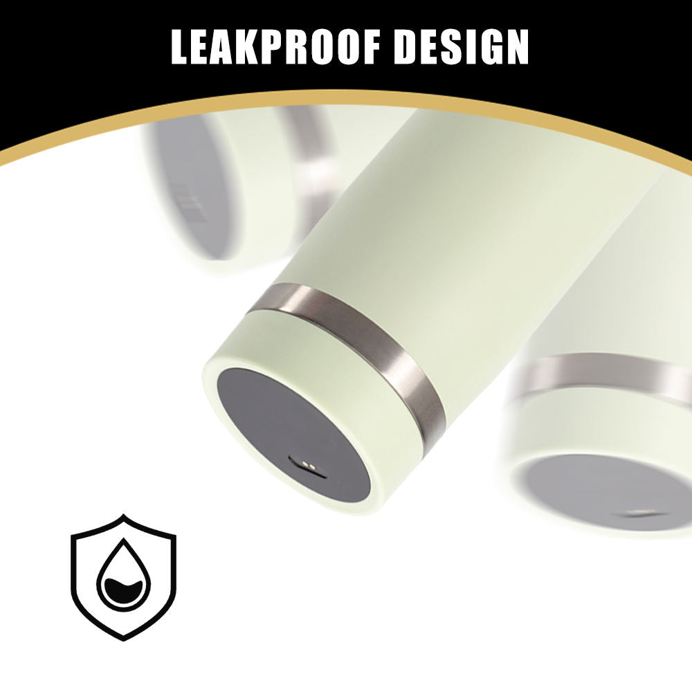 LED Temperature Sensing Water Bottle | Keep Drinks Hot/Cold 12+ Hours  | 500ml Stainless Steel