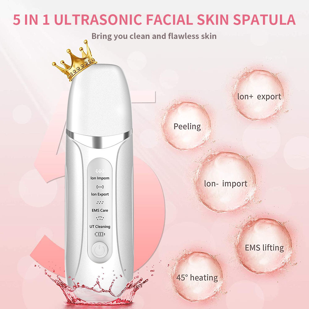 Blackhead Remover Machine | Ultrasonic Face Skin Scrubber | Deep Pore  Cleanser for Glowing Skin