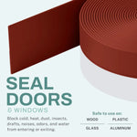 5 Meter Silicone Door Draft Stopper & Window Seal Strip – Weatherproof, Dustproof, Noise Insulation for Doors, Windows & Shower Gaps
