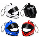 Mini Motorcycle Helmet Keychain with LED