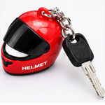 Mini Motorcycle Helmet Keychain with LED