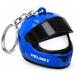 Mini Motorcycle Helmet Keychain with LED