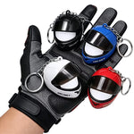 Mini Motorcycle Helmet Keychain with LED
